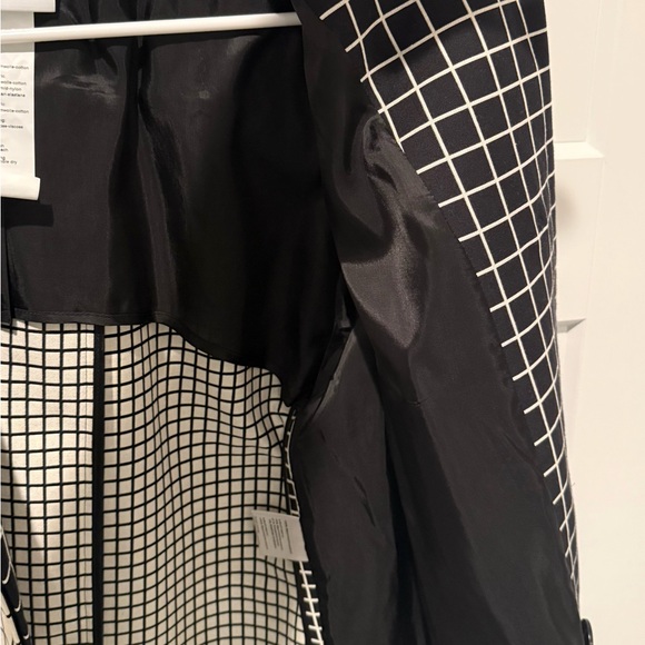 Akris Punto Black & White Grid Patchwork Jacket - Picture 4 of 5